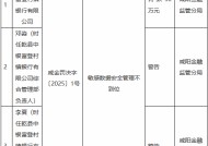 乾县中银富登村镇银行因敏感数据安全管理不到位被罚30万元